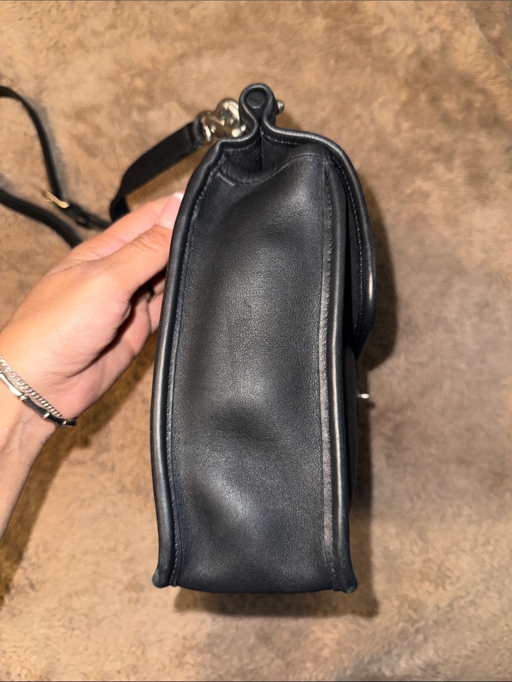 Coach Vintage Black Willis Crossbody Bag - Picture 9 of 14